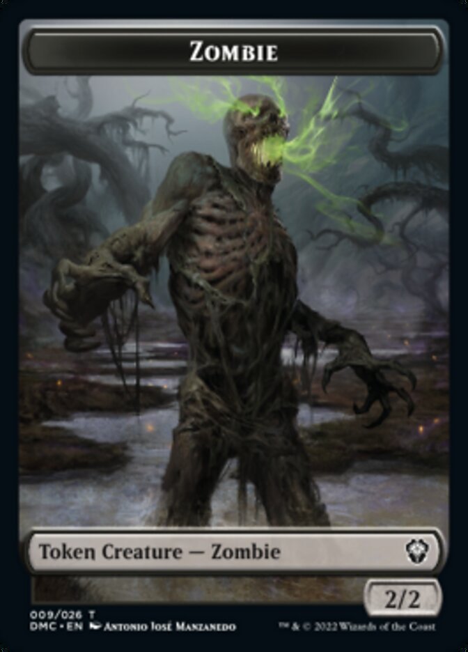 Saproling // Zombie Double-Sided Token [Dominaria United Tokens] | Total Play