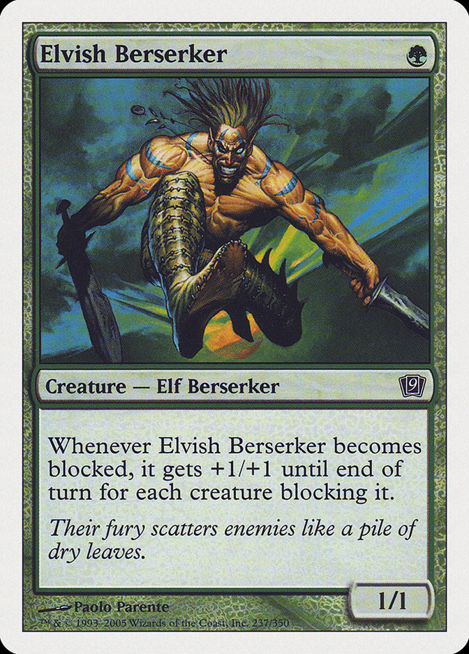 Elvish Berserker [Ninth Edition] | Total Play