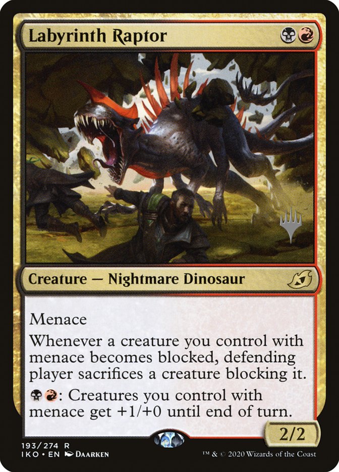 Labyrinth Raptor (Promo Pack) [Ikoria: Lair of Behemoths Promos] | Total Play