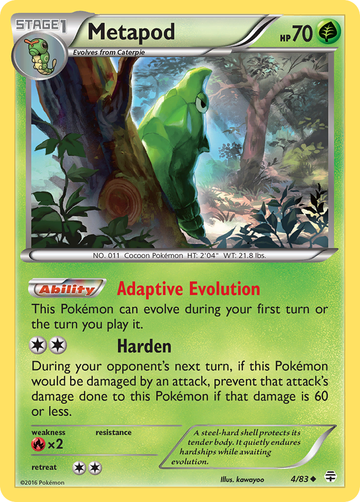 Metapod (4/83) [XY: Generations] | Total Play