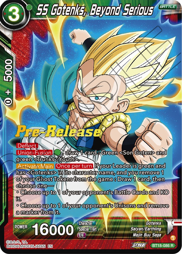 SS Gotenks, Beyond Serious (BT18-086) [Dawn of the Z-Legends Prerelease Promos] | Total Play