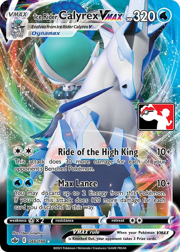 Ice Rider Calyrex VMAX (046/198) [Prize Pack Series One] | Total Play