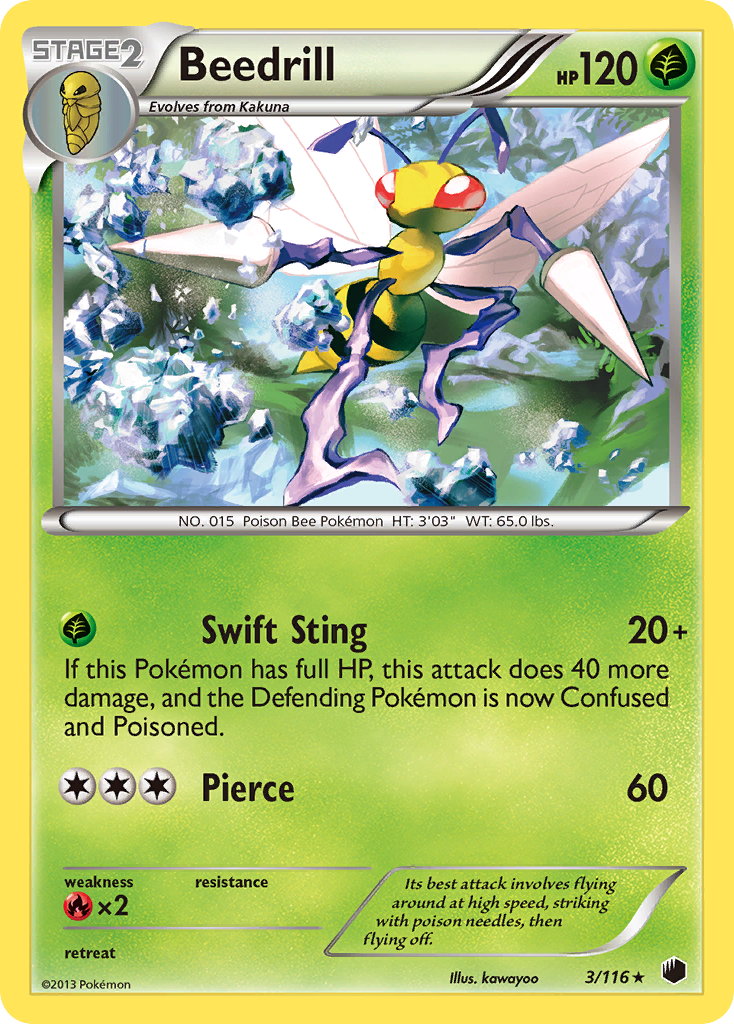 Beedrill (3/116) [Black & White: Plasma Freeze] | Total Play