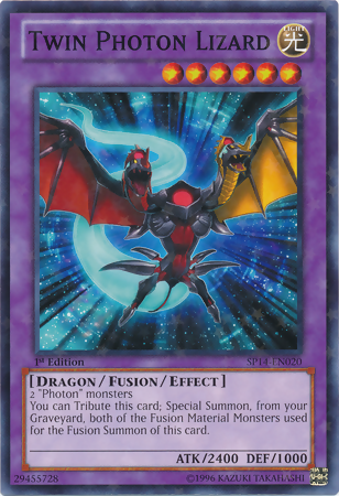 Twin Photon Lizard [SP14-EN020] Starfoil Rare | Total Play