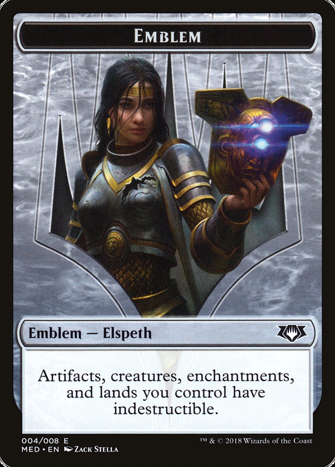 Elspeth, Knight-Errant Emblem [Mythic Edition Tokens] | Total Play