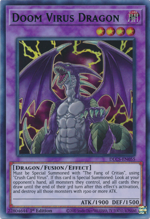 Doom Virus Dragon (Blue) [DLCS-EN055] Ultra Rare | Total Play