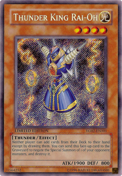 Thunder King Rai-Oh [YG02-EN001] Secret Rare | Total Play