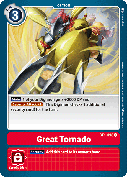 Great Tornado [BT1-093] [Release Special Booster Ver.1.0] | Total Play