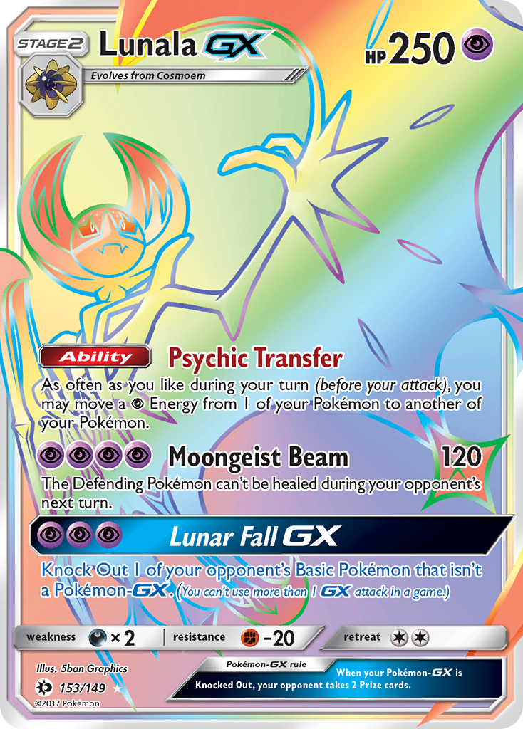 Lunala GX (153/149) [Sun & Moon: Base Set] | Total Play