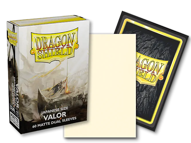 Dragon Shield: Japanese Size 60ct Sleeves - Valor (Dual Matte) | Total Play