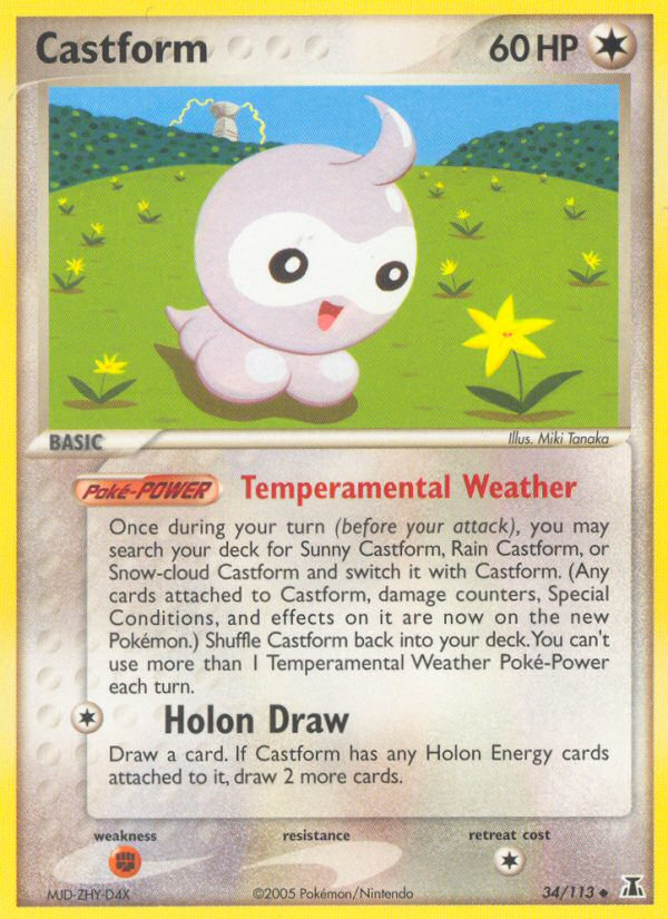 Castform (34/113) [EX: Delta Species] | Total Play