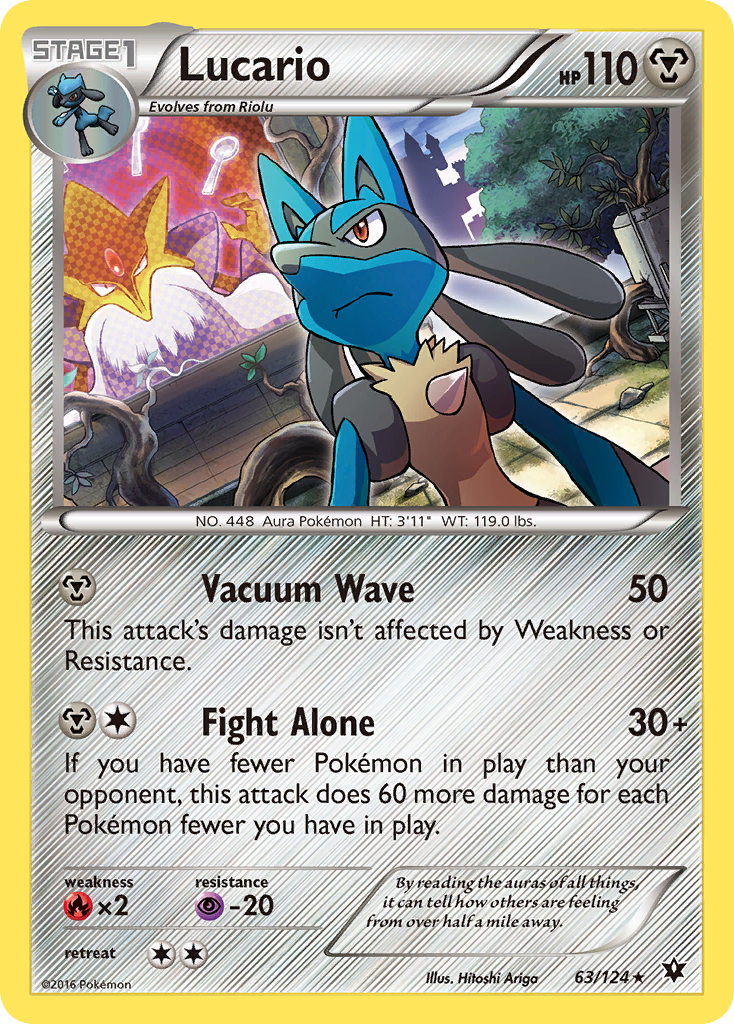 Lucario (63/124) (Cosmos Holo) [XY: Fates Collide] | Total Play