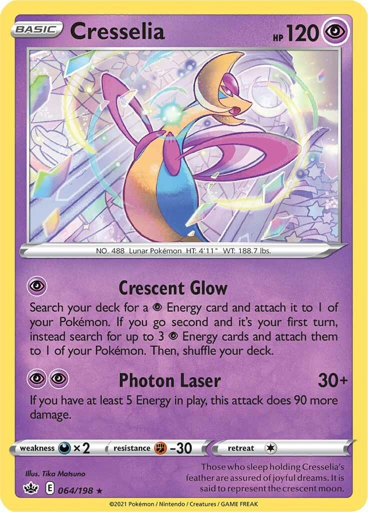 Cresselia (064/198) (Theme Deck Exclusive) [Sword & Shield: Chilling Reign] | Total Play