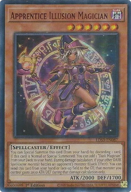 Apprentice Illusion Magician (Red) [LDS3-EN087] Ultra Rare | Total Play