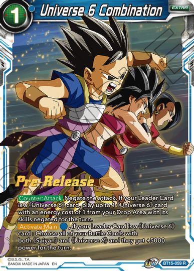 Universe 6 Combination (BT15-059) [Saiyan Showdown Prerelease Promos] | Total Play