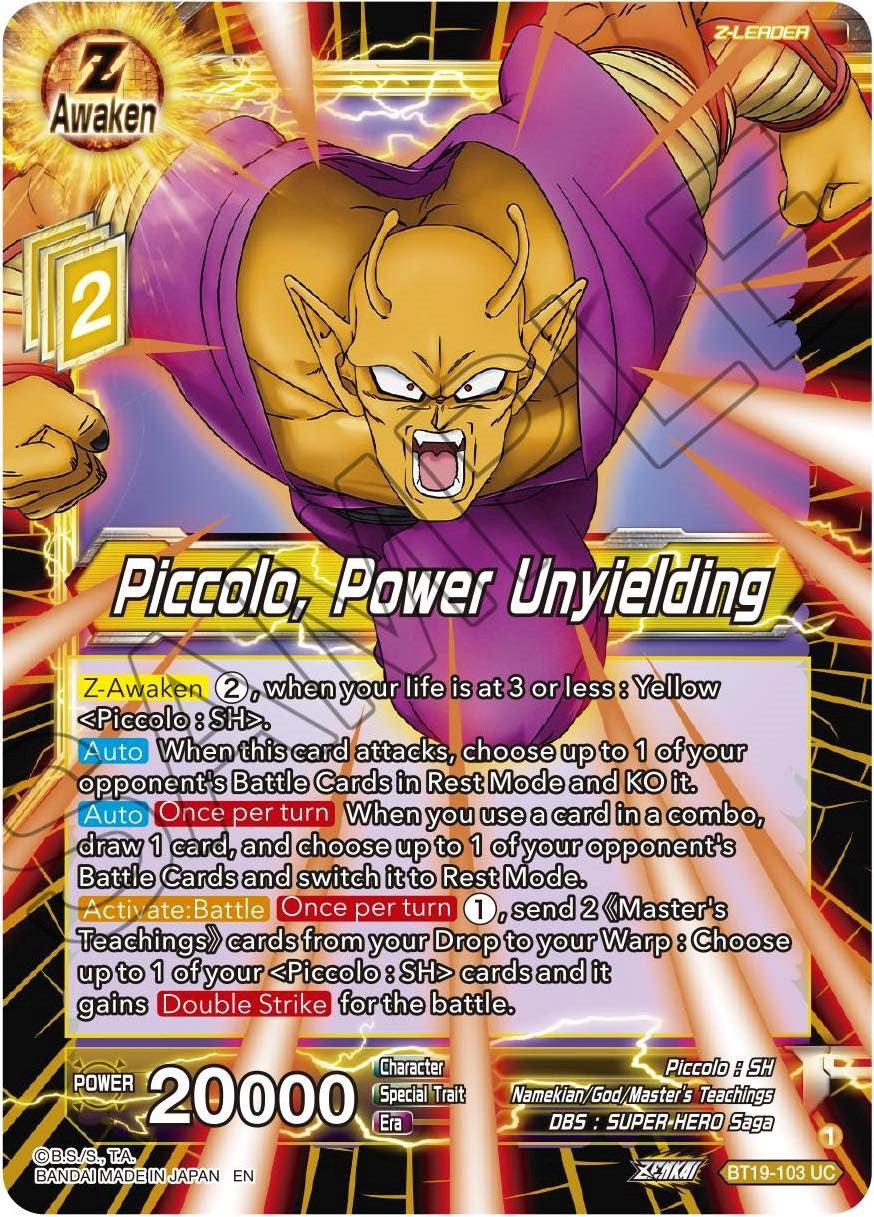 Piccolo, Power Unyielding (BT19-103) [Fighter's Ambition] | Total Play
