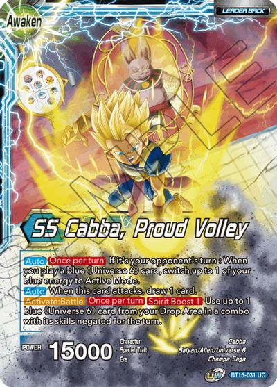 Cabba // SS Cabba, Proud Volley (BT15-031) [Saiyan Showdown] | Total Play