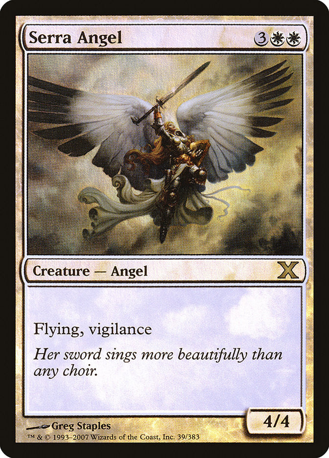 Serra Angel (Premium Foil) [Tenth Edition] | Total Play