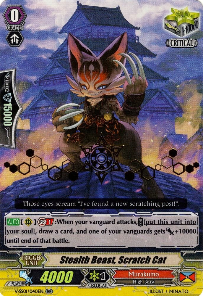 Stealth Beast, Scratch Cat (Hot Stamped) (V-SS01/040EN) [Premium Collection 2019] | Total Play