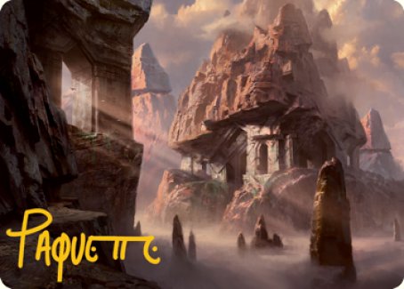 Mountain (277) Art Card (Gold-Stamped Signature) [Dungeons & Dragons: Adventures in the Forgotten Realms Art Series] | Total Play