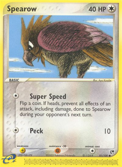 Spearow (81/100) [EX: Sandstorm] | Total Play