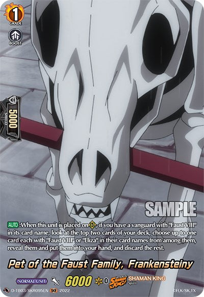 Pet of the Faust Family, Frankensteiny (D-TB03/SKR095EN) [Shaman King] | Total Play