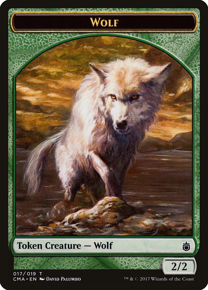 Wolf Token (017/019) [Commander Anthology Tokens] | Total Play