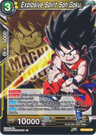 Explosive Spirit Son Goku (BT3-088) [Magnificent Collection Forsaken Warrior] | Total Play