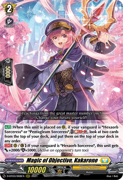 Magic of Objective, Kakarone (D-BT03/008EN) [Advance of Intertwined Stars] | Total Play