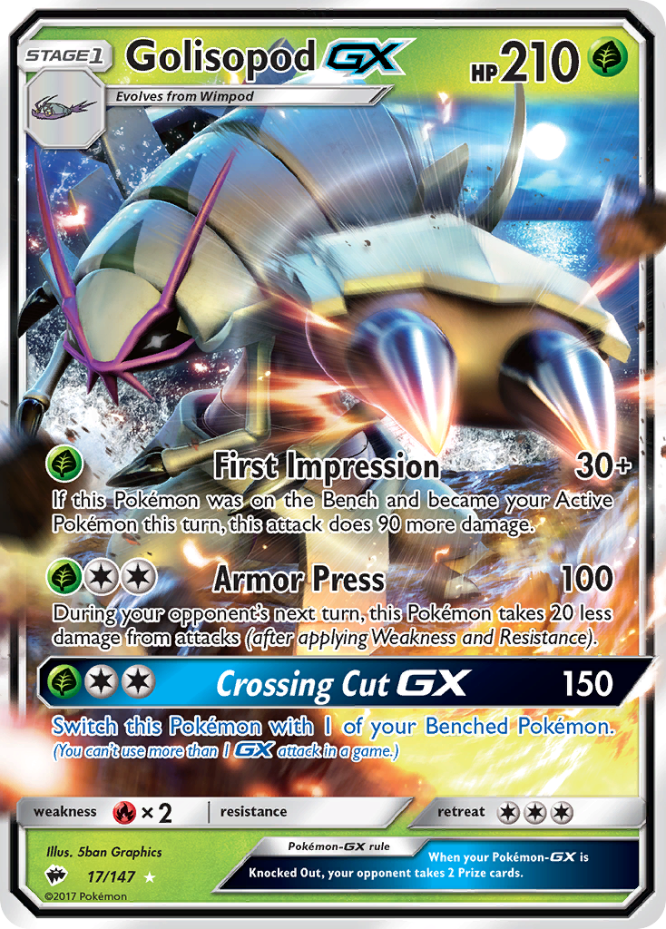 Golisopod GX (17/147) [Sun & Moon: Burning Shadows] | Total Play