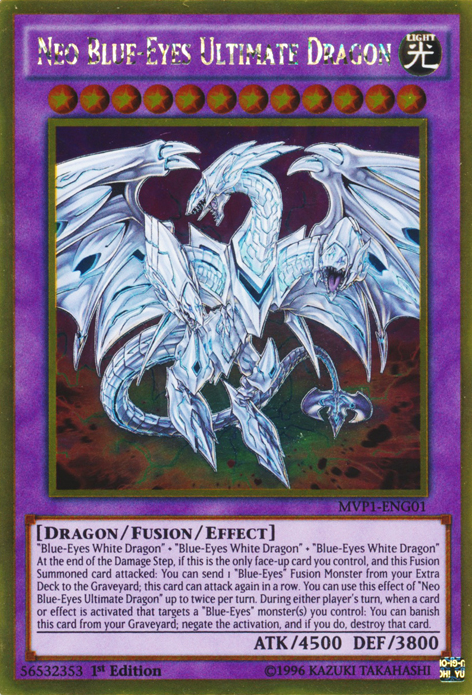 Neo Blue-Eyes Ultimate Dragon [MVP1-ENG01] Gold Rare | Total Play