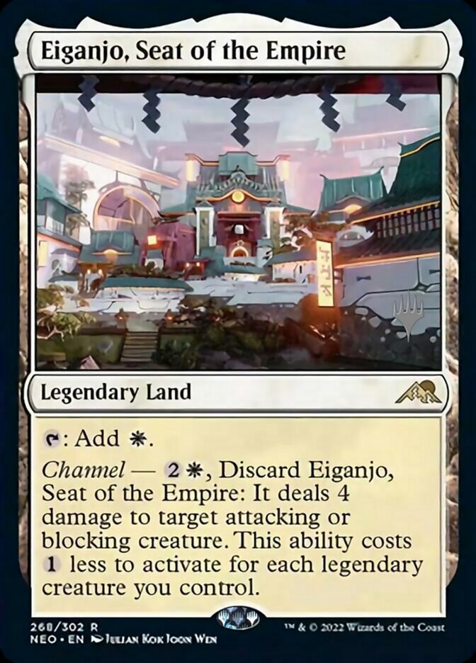 Eiganjo, Seat of the Empire (Promo Pack) [Kamigawa: Neon Dynasty Promos] | Total Play