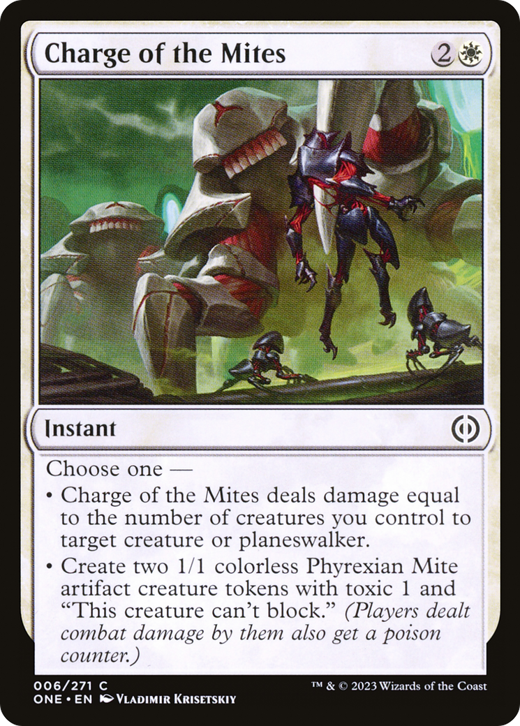 Charge of the Mites [Phyrexia: All Will Be One] | Total Play