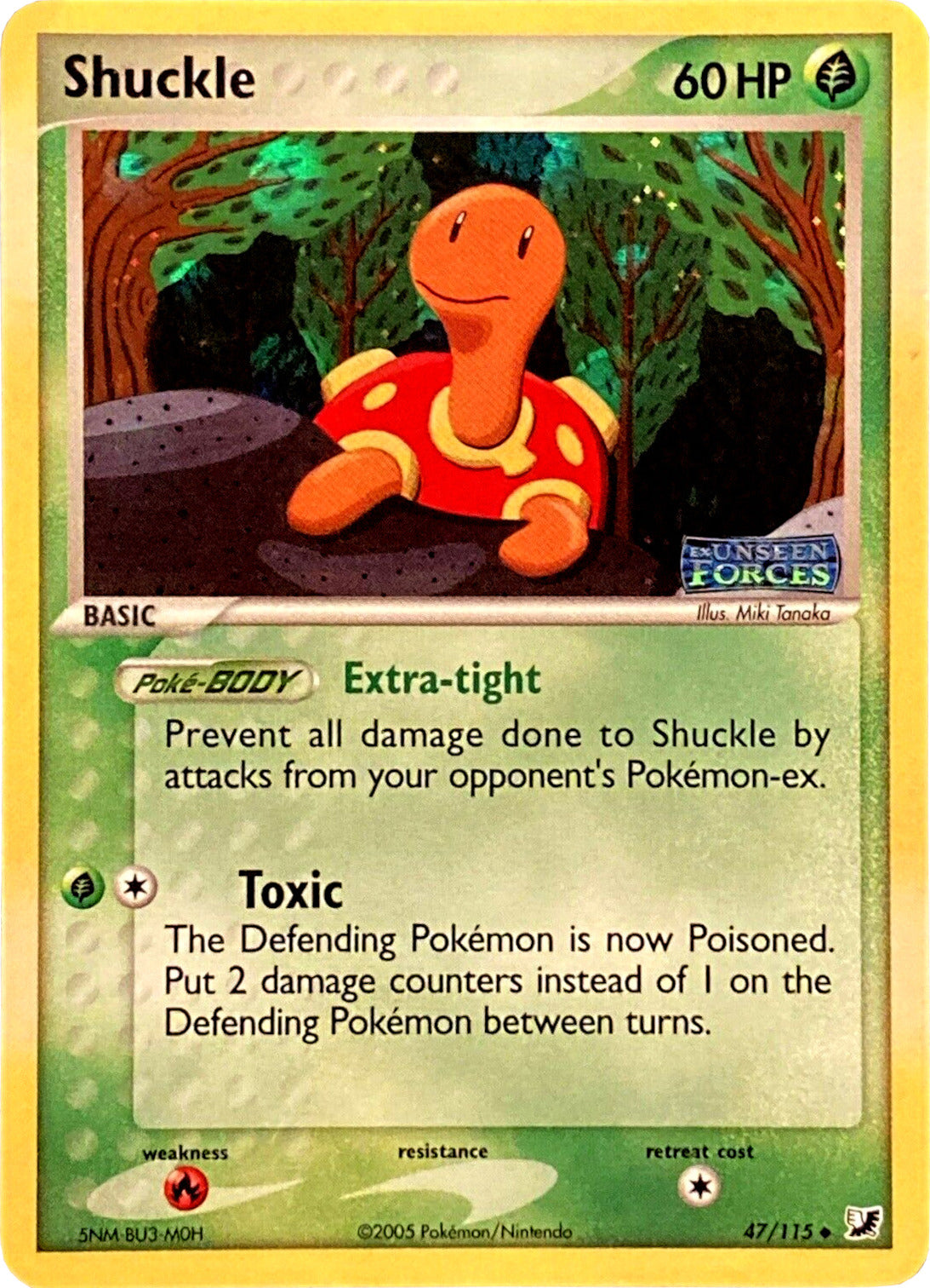 Shuckle (47/115) (Stamped) [EX: Unseen Forces] | Total Play