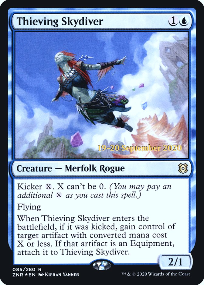 Thieving Skydiver [Zendikar Rising Prerelease Promos] | Total Play