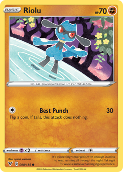 Riolu (090/185) [Sword & Shield: Vivid Voltage] | Total Play