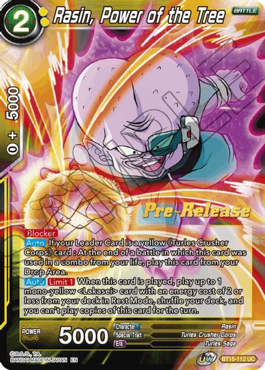 Rasin, Power of the Tree (BT15-112) [Saiyan Showdown Prerelease Promos] | Total Play