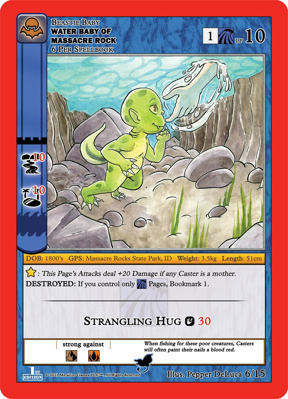 Water Baby Of Massacre Rock [Cryptid Nation: Nightfall First Edition Tribal Theme Decks] | Total Play