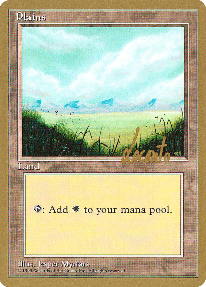 Plains (ml366) (Michael Loconto) [Pro Tour Collector Set] | Total Play