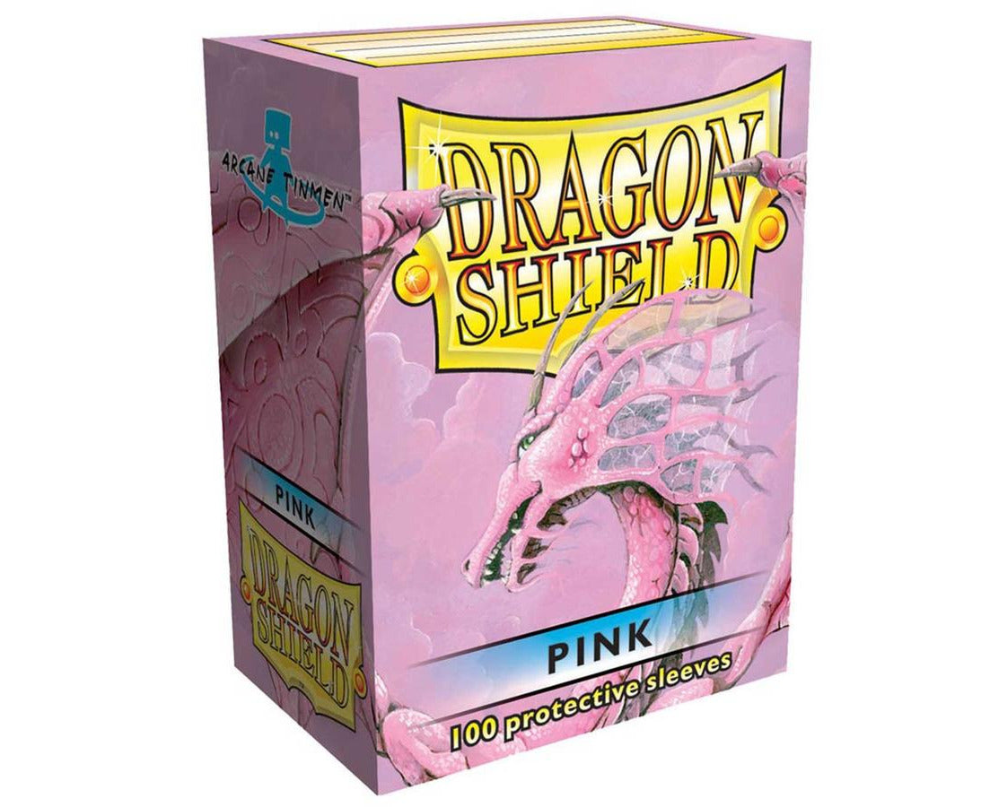 Dragon Shield: Standard 100ct Sleeves - Pink (Classic) (Older Box Art) | Total Play