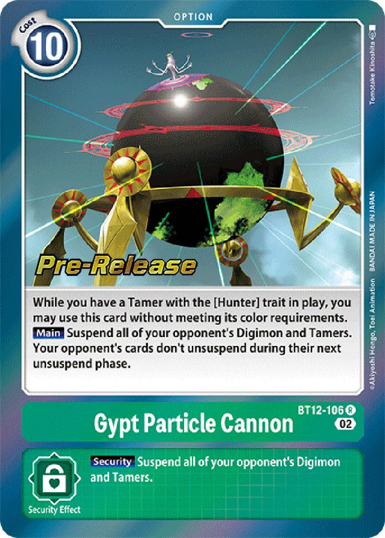 Gypt Particle Cannon [BT12-106] [Across Time Pre-Release Cards] | Total Play