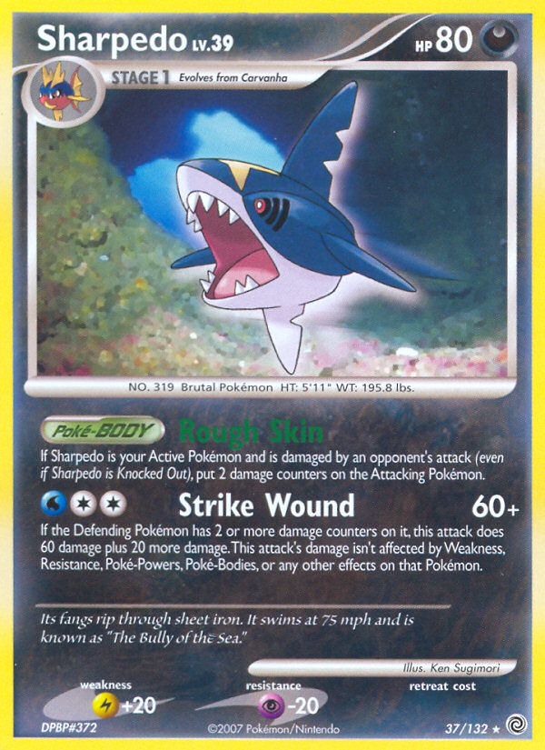 Sharpedo (37/132) [Diamond & Pearl: Secret Wonders] | Total Play