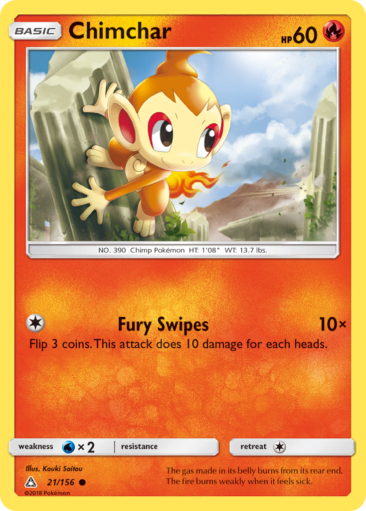 Chimchar (21/156) [Sun & Moon: Ultra Prism] | Total Play