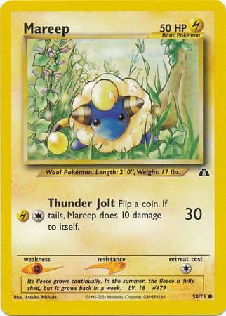 Mareep (58/75) [Neo Discovery Unlimited] | Total Play