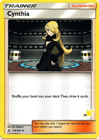 Cynthia (119/156) (Pikachu Stamp #24) [Battle Academy 2020] | Total Play