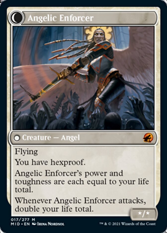Enduring Angel // Angelic Enforcer [Innistrad: Midnight Hunt] | Total Play