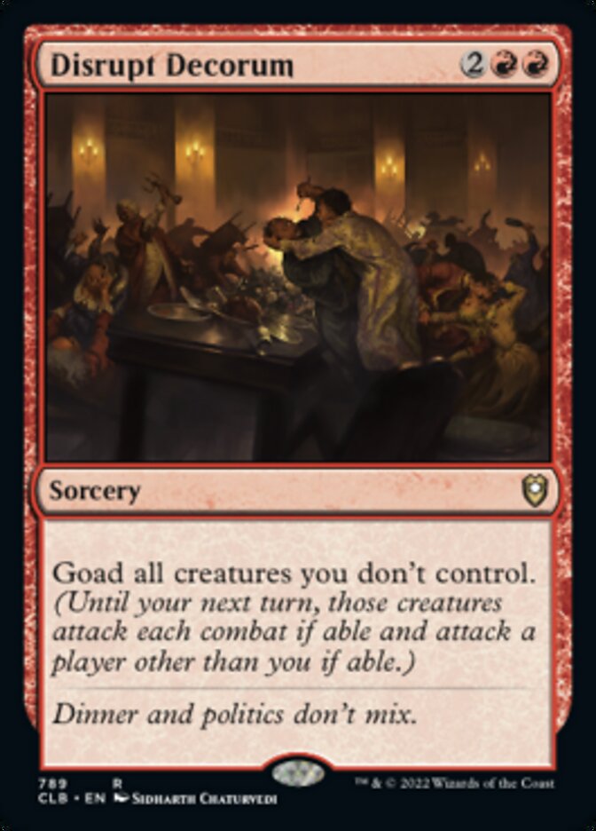 Disrupt Decorum [Commander Legends: Battle for Baldur's Gate] | Total Play