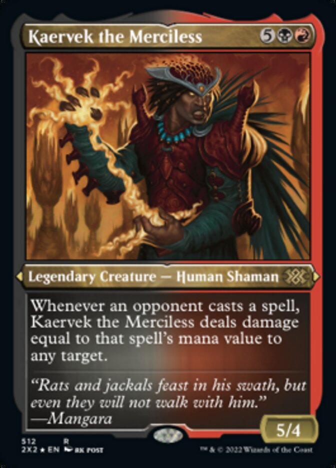 Kaervek the Merciless (Foil Etched) [Double Masters 2022] | Total Play
