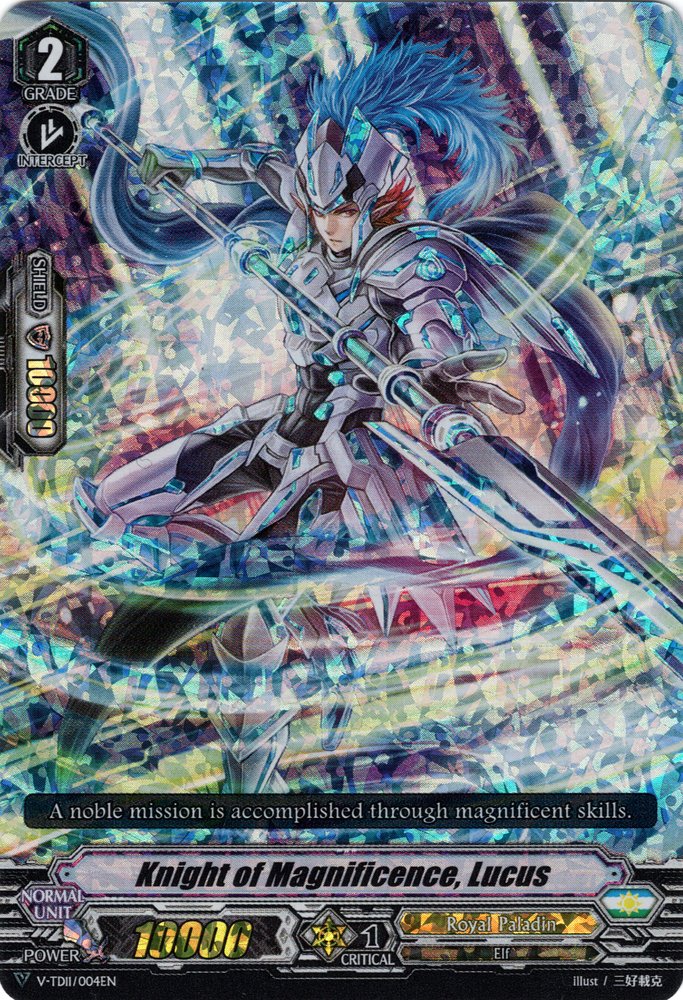 Knight of Magnificence, Lucus (Parallel Foil) (V-TD11/004EN) [Altmile] | Total Play