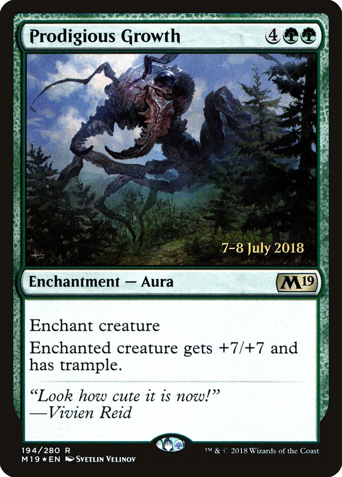 Prodigious Growth [Core Set 2019 Prerelease Promos] | Total Play